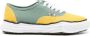 Mihara Yasuhiro Groene canvas sneakers met contrastdetail - Thumbnail 1