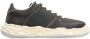 Mihara Yasuhiro Leren lage sneakers met vintage effect Black Heren - Thumbnail 1