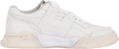 Mihara Yasuhiro Leren Parker Sneakers White Heren