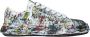 Mihara Yasuhiro Leren sneakers met verfspatten - Thumbnail 1