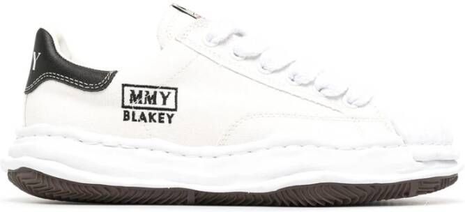 Mihara Yasuhiro Witte Blakey Low-Top Sneakers White Heren