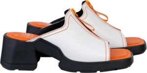 Miista Bertie zipped mules Wit Dames