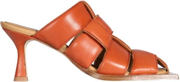 Miista Geweven muiltjes met vierkante neus