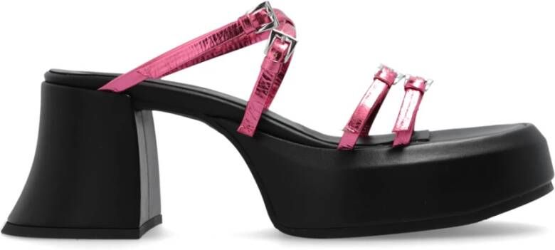 Miista Nara platform slides Pink Dames