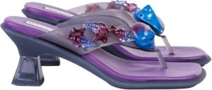 Miista Oceane toe post sandals Paars Dames