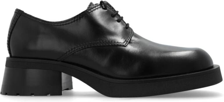 Miista Zwarte platte schoenen Althea Brogues