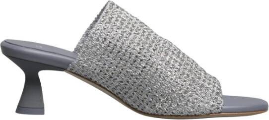 Miista Zilveren Hak Sandalen Marilia Stijl