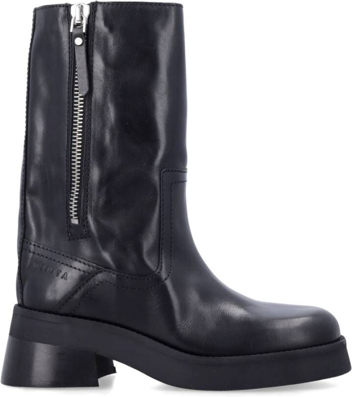 Miista Zwarte Gesloten Enkellaarzen Aw25