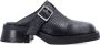 Miista Zwarte Gespte Leren Sandalen - Thumbnail 1