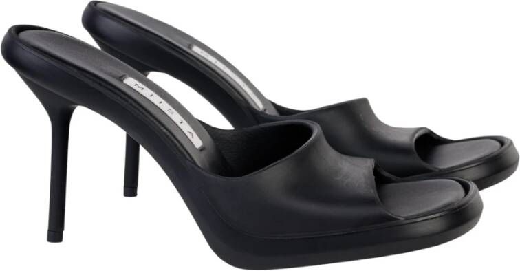 Miista Zwarte Ida Stiletto Hak Muiltjes Black Dames