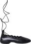 Miista Zwarte Kant Brogues Platte Schoenen - Thumbnail 1
