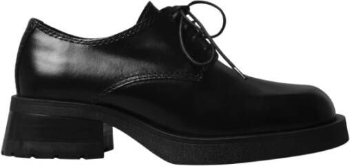 Miista Zwarte platte schoenen Althea Brogues
