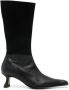 Miista Zwarte Suède Leren Mid-Calf Laarzen Black Dames - Thumbnail 1