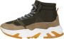 Mikakus Barcelona Bosgroene Mid Top Sneakers Multicolor Unisex - Thumbnail 1