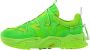 Mikakus Barcelona Fluorescerende Groene Chunky Sneakers Green Heren - Thumbnail 1