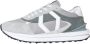 Mikakus Barcelona Grijze Nylon Sneakers met Nubuck Details Gray Unisex - Thumbnail 1
