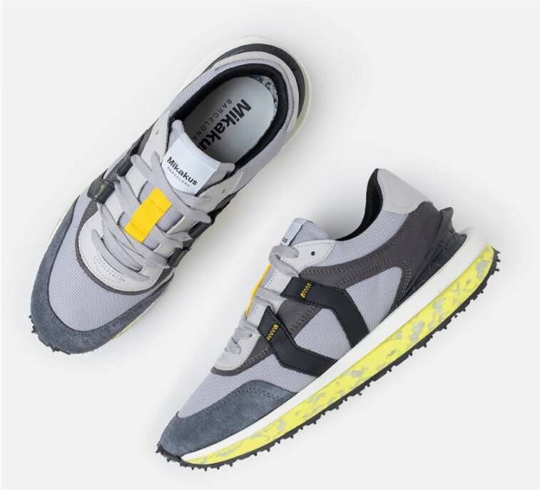 Mikakus Barcelona 018 Zinc Monochrome Sneakers Gray Heren - Foto 2