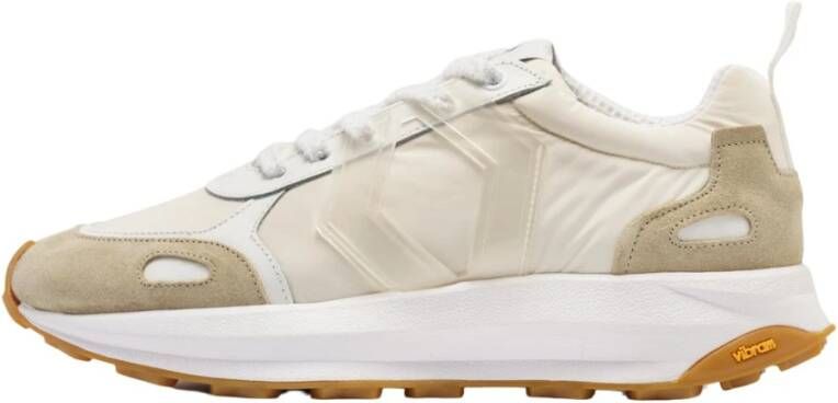 Mikakus Barcelona Witte Cross Tennisschoenen Beige Heren