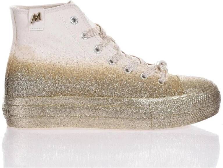 Mi era Gouden Glitter Platform Sneakers