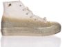 Mimanera Gouden Glitter Platform Sneakers Vrouwen Multicolor Dames - Thumbnail 1