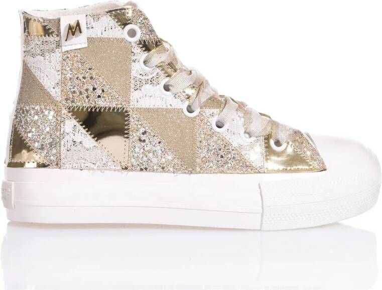 Mimanera Gouden Platform Sneakers voor Vrouwen Multicolor Dames