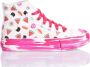 Mimanera Handgemaakte Roze Witte Sneakers Aangepast Multicolor Dames - Thumbnail 1