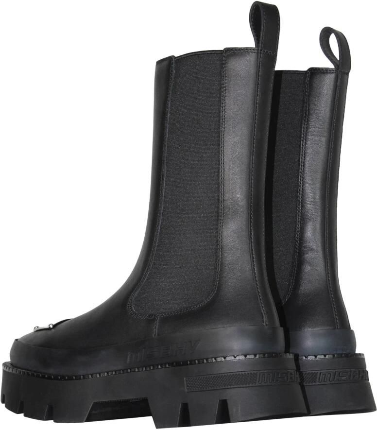 Misbhv Zwarte Leren Chelsea Laars