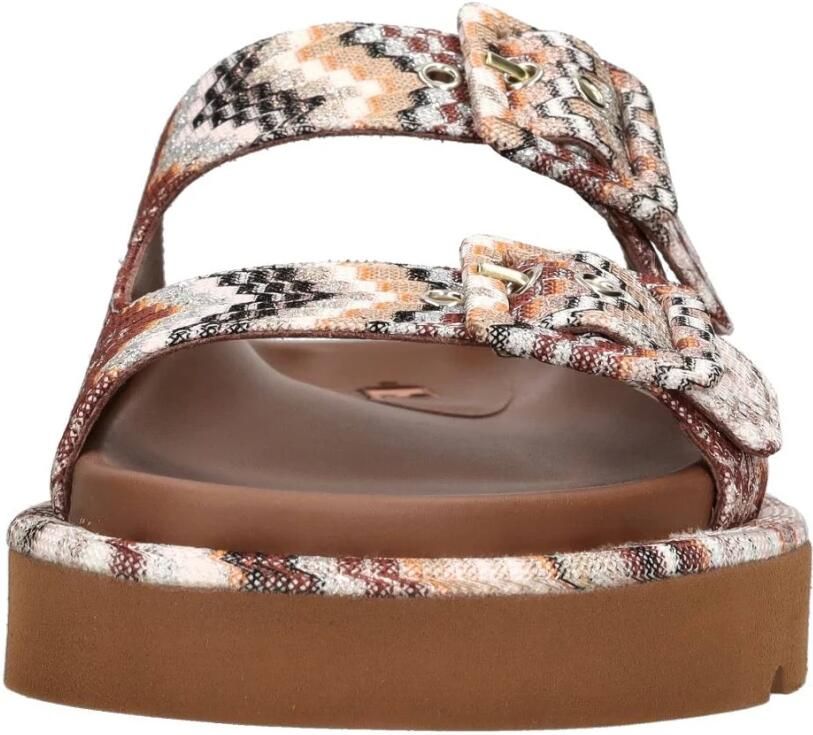 Missoni Sandalen Multicolor Lamé Sandals With Double Buckle Design in bruin - Foto 2