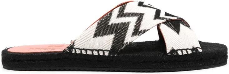 Missoni Cross-Band Espadrille Slider