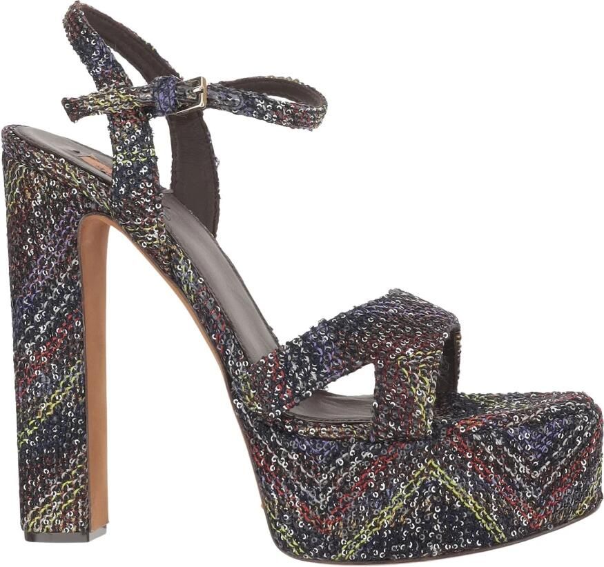 Missoni Platform Sandalen in Gemixte Viscose