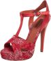 Missoni Pre-owned Leather sandals Red Dames - Thumbnail 1