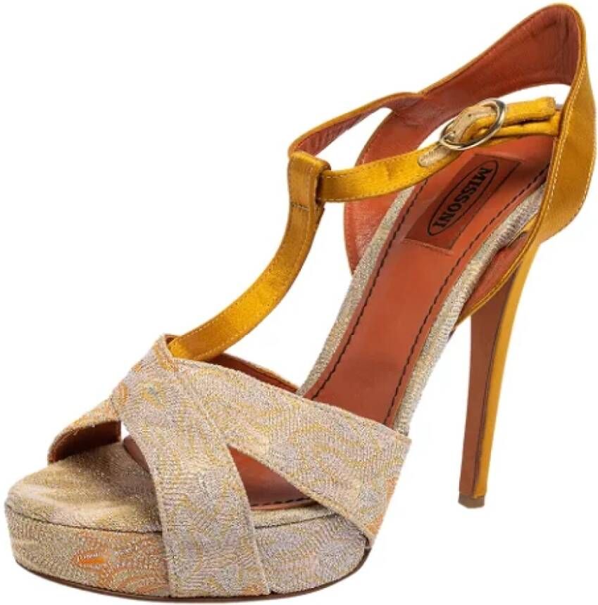 Missoni Pre-owned Satin sandals Multicolor Dames