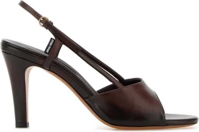 Miu 90mm Leren Sandalen