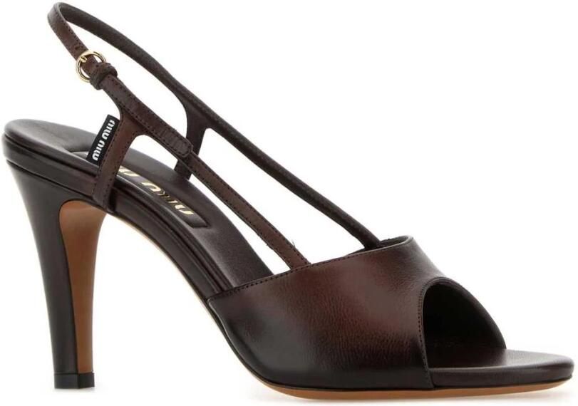 Miu 90mm Leren Sandalen - Foto 2