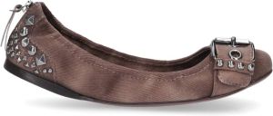 Miu Ballerinas textil Bruin Dames