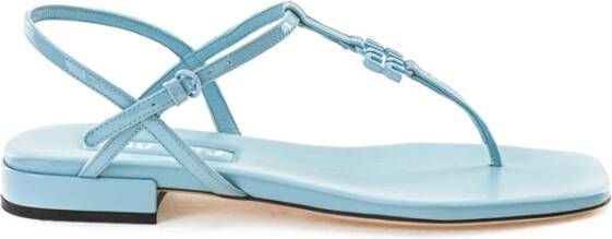 Miu Blauwe Patent Sandalen Blue Dames