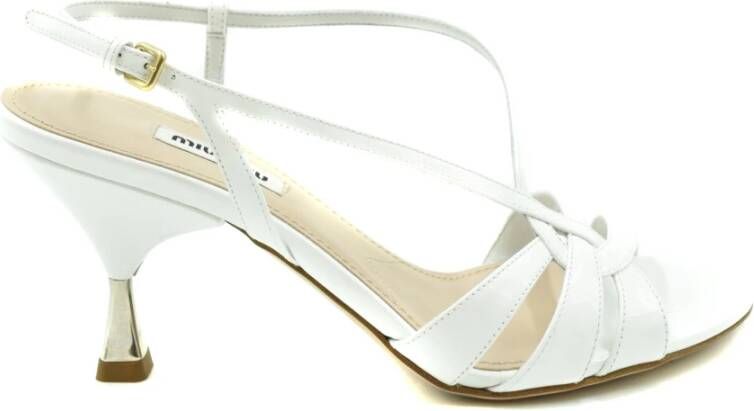 Miu Boho Chic Zomer Sandalen Wit Dames