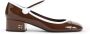 Miu Bruin Patent Leren Blokhak Pumps - Thumbnail 1