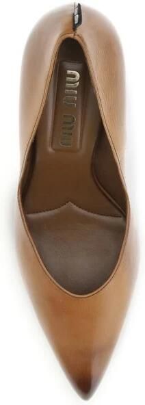 Miu Calf Leather Bos Taurus High Heel Pumps - Foto 2