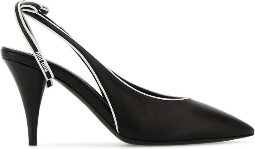 Miu Embellished Crystal Slingback Pumps