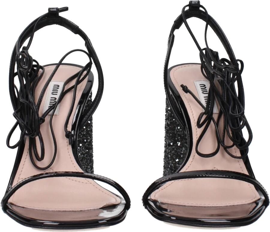 Miu F83846 Platform sandalen van lakleer - Foto 3