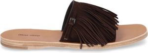 Miu Schuifregelaars Bruin Dames