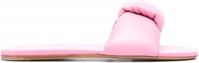 Miu Gevoerde Slide Sandalen