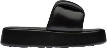 Miu Gevoerde Slide Sandalen