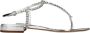 Miu Grijze Leren Flip-Flop Sandalen - Thumbnail 1