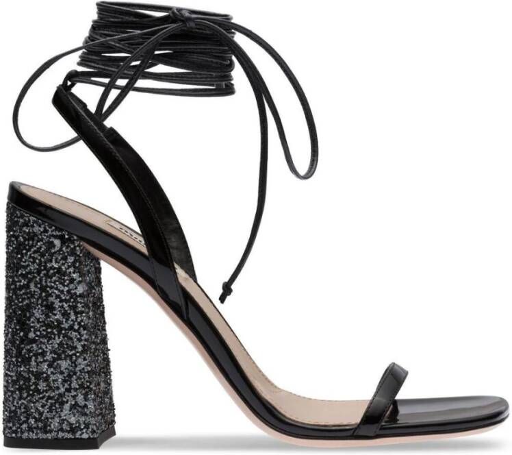 Miu High Heel Sandals Zwart Dames