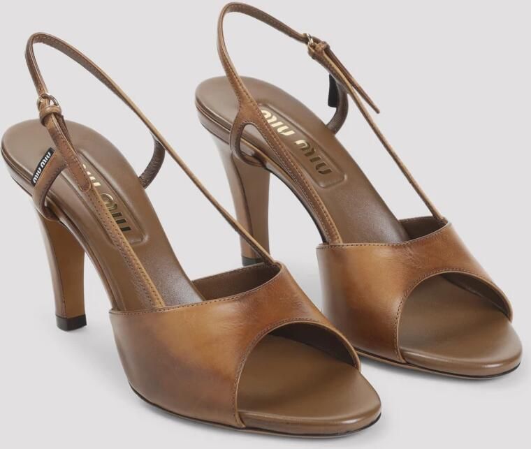 Miu Kalfsleren Sandalen - Foto 2