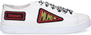 Miu Lage Top Kalfsleren Sneaker Wit Dames