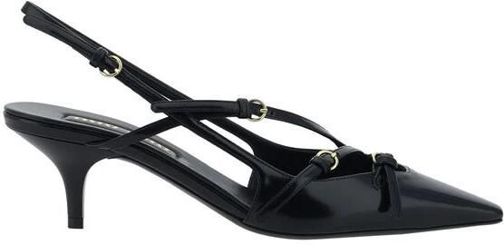 Miu Leren Kitten Heel Pumps