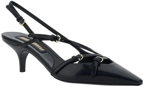 Miu Leren Kitten Heel Pumps - Foto 3
